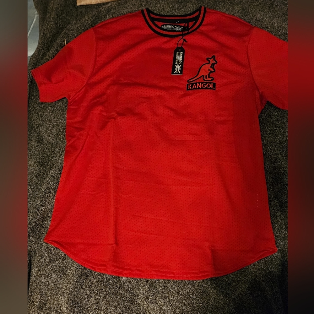 Kangol red Game Day Tee  size med